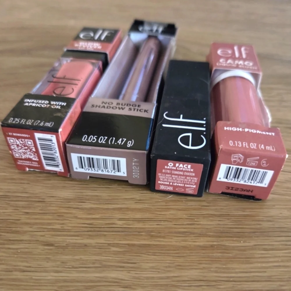 e.l.f. Makeup Set - Lip Oil Shadow Stick  Lipstick And Blush‎
